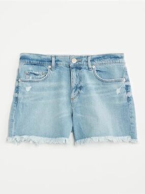 NEW Blue LOFT Distressed Denim Jean Mid Rise Shorts 5" Inseam Size 27 4 NWT
